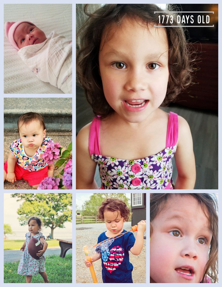 libby 6th bday collage